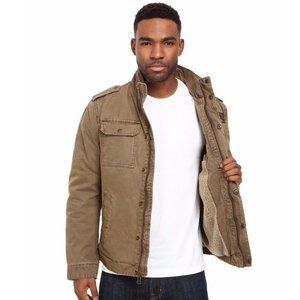 LEVI'S | Tan Sherpa Military Jacket M